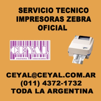 SERVICIO TECNICO IMPRESORAS  ZEBRA OFICIAL  CEYAL ARGENTINA (011) 4372-1732