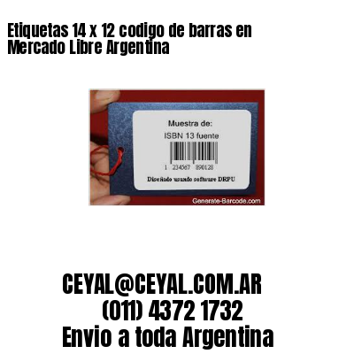Etiquetas 14 x 12 codigo de barras en Mercado Libre Argentina