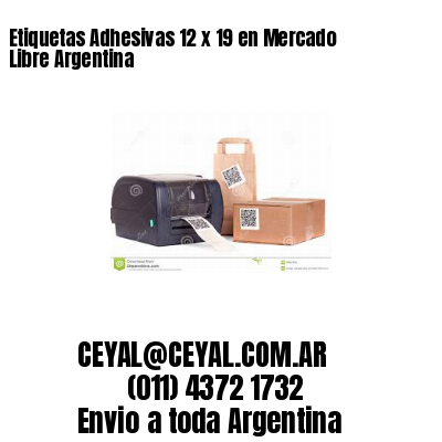 Etiquetas Adhesivas 12 x 19 en Mercado Libre Argentina