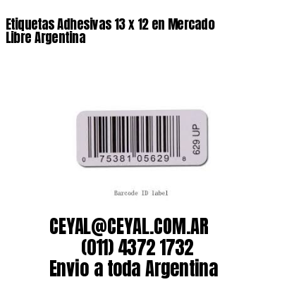 Etiquetas Adhesivas 13 x 12 en Mercado Libre Argentina