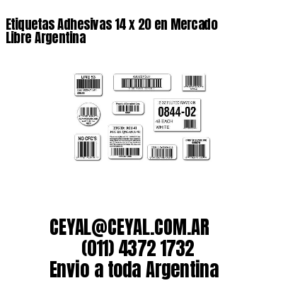 Etiquetas Adhesivas 14 x 20 en Mercado Libre Argentina