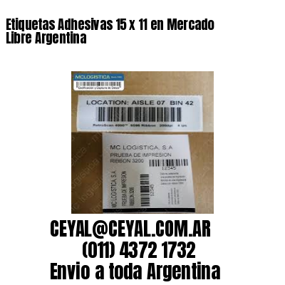 Etiquetas Adhesivas 15 x 11 en Mercado Libre Argentina