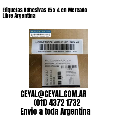 Etiquetas Adhesivas 15 x 4 en Mercado Libre Argentina