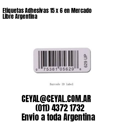 Etiquetas Adhesivas 15 x 6 en Mercado Libre Argentina