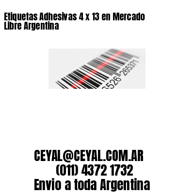 Etiquetas Adhesivas 4 x 13 en Mercado Libre Argentina