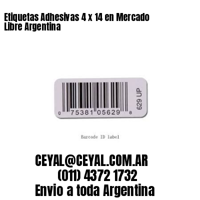 Etiquetas Adhesivas 4 x 14 en Mercado Libre Argentina