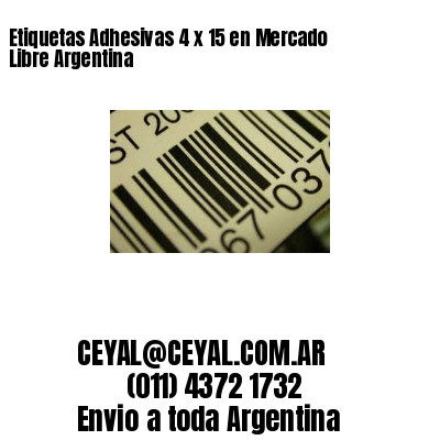 Etiquetas Adhesivas 4 x 15 en Mercado Libre Argentina