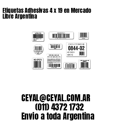 Etiquetas Adhesivas 4 x 19 en Mercado Libre Argentina