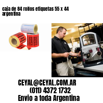 caja de 84 rollos etiquetas 55 x 44 argentina