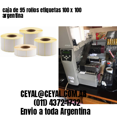 caja de 95 rollos etiquetas 100 x 100 argentina