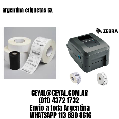 argentina etiquetas GX