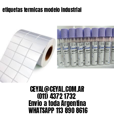 etiquetas termicas modelo industrial