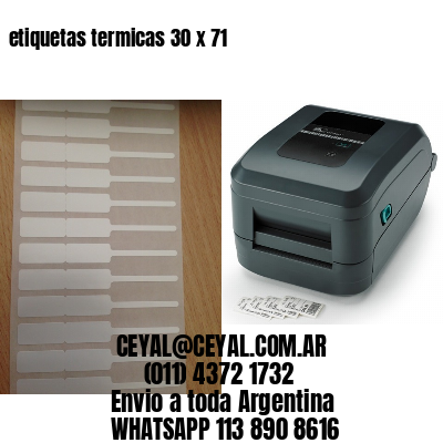etiquetas termicas 30 x 71