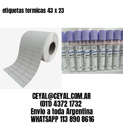 etiquetas termicas 43 x 23