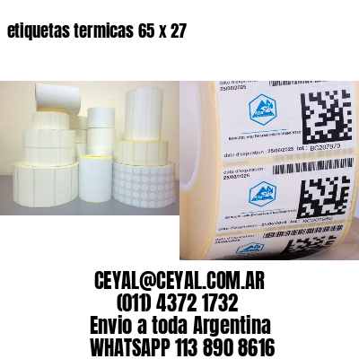 etiquetas termicas 65 x 27