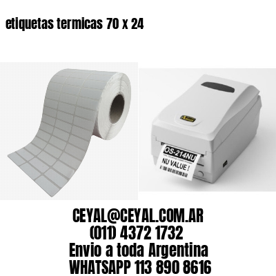 etiquetas termicas 70 x 24