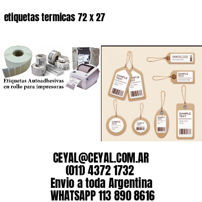 etiquetas termicas 72 x 27