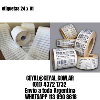 etiquetas 24 x 81