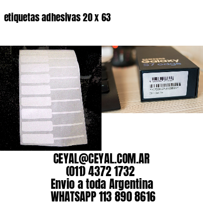etiquetas adhesivas 20 x 63