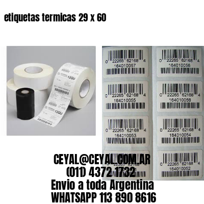 etiquetas termicas 29 x 60