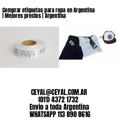 Comprar etiquetas para ropa en Argentina | Mejores precios | Argentina