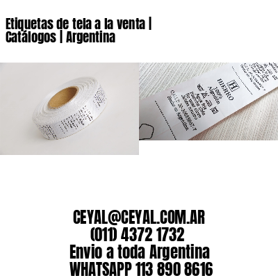 Etiquetas de tela a la venta | Catálogos | Argentina