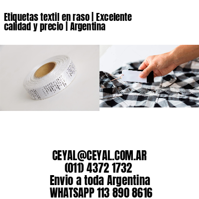 Etiquetas textil en raso | Excelente calidad y precio | Argentina