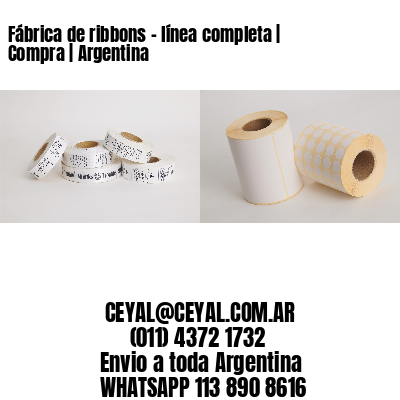 Fábrica de ribbons – línea completa | Compra | Argentina