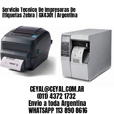 Servicio Tecnico De Impresoras De Etiquetas Zebra | GX430t | Argentina