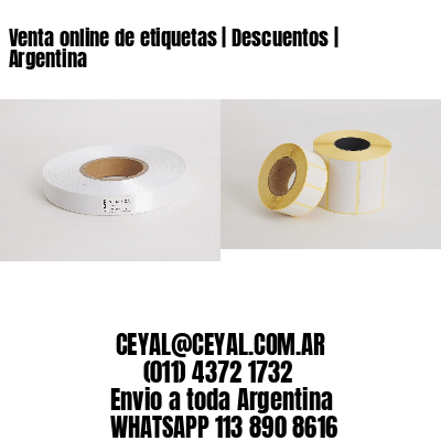 Venta online de etiquetas | Descuentos | Argentina