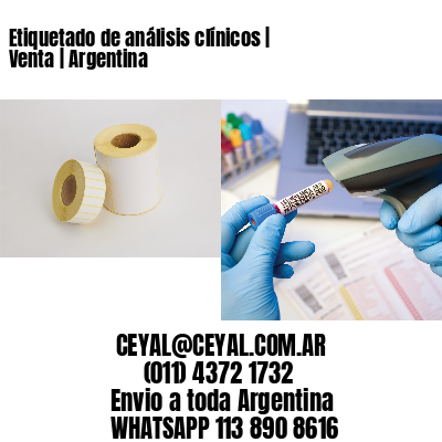 Etiquetado de análisis clínicos | Venta | Argentina
