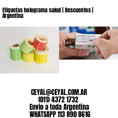 Etiquetas holograma salud | Descuentos | Argentina