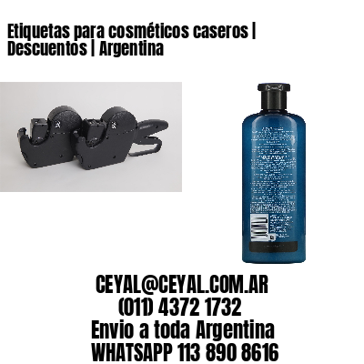 Etiquetas para cosméticos caseros | Descuentos | Argentina