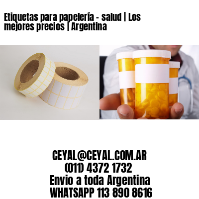 Etiquetas para papelería - salud | Los mejores precios | Argentina