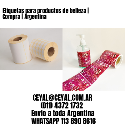 Etiquetas para productos de belleza | Compra | Argentina