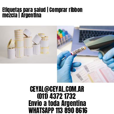 Etiquetas para salud | Comprar ribbon mezcla | Argentina