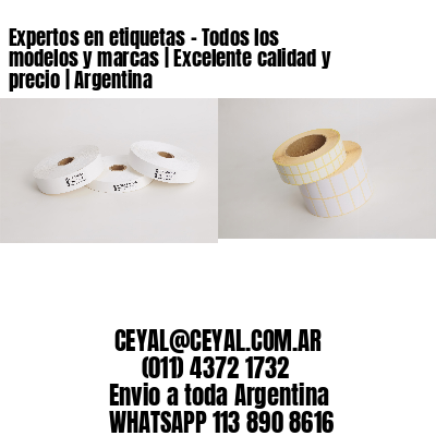 Expertos en etiquetas - Todos los modelos y marcas | Excelente calidad y precio | Argentina