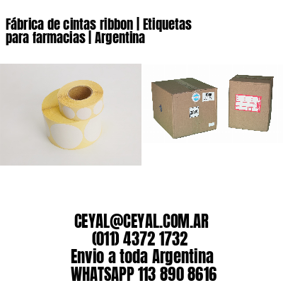 Fábrica de cintas ribbon | Etiquetas para farmacias | Argentina