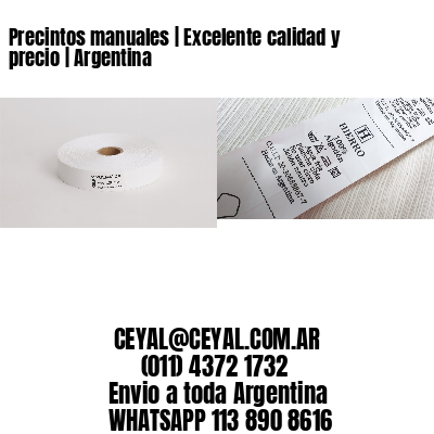 Precintos manuales | Excelente calidad y precio | Argentina