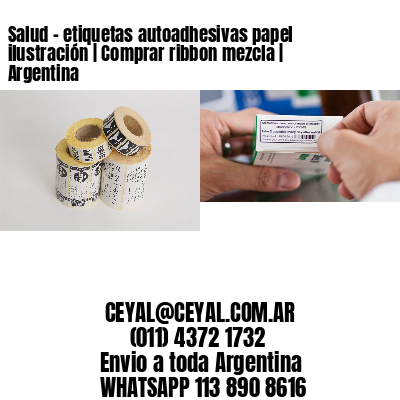 Salud – etiquetas autoadhesivas papel ilustración | Comprar ribbon mezcla | Argentina