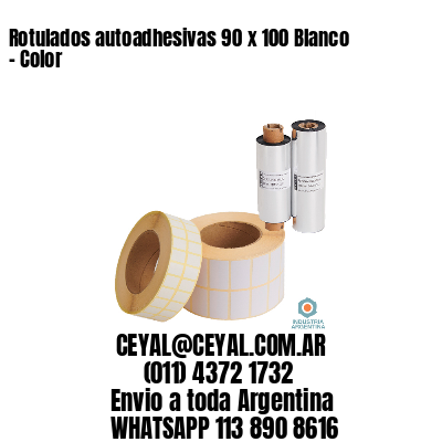 Rotulados autoadhesivas 90 x 100 Blanco – Color