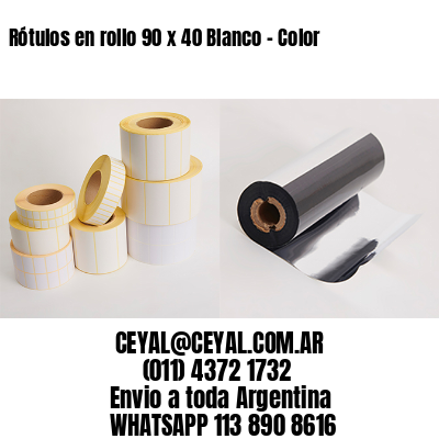 Rótulos en rollo 90 x 40 Blanco – Color