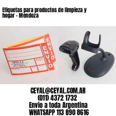 Etiquetas para productos de limpieza y hogar – Mendoza