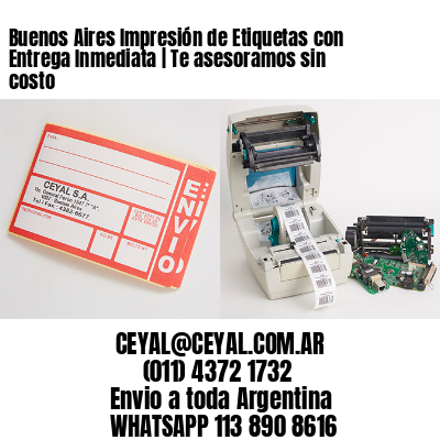 Buenos Aires Impresión de Etiquetas con Entrega Inmediata | Te asesoramos sin costo