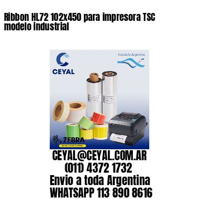 Ribbon HL72 102×450 para impresora TSC modelo industrial