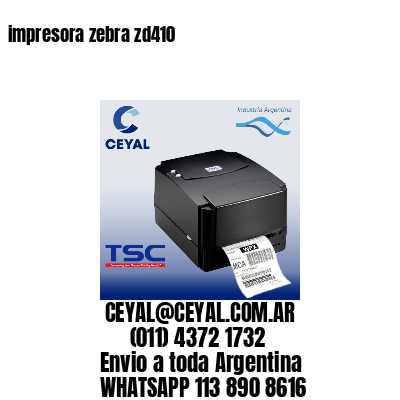 impresora zebra zd410