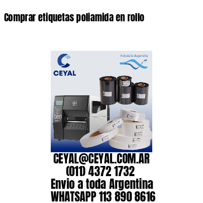 Comprar etiquetas poliamida en rollo