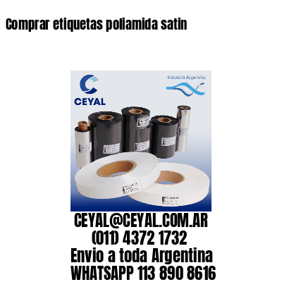 Comprar etiquetas poliamida satin