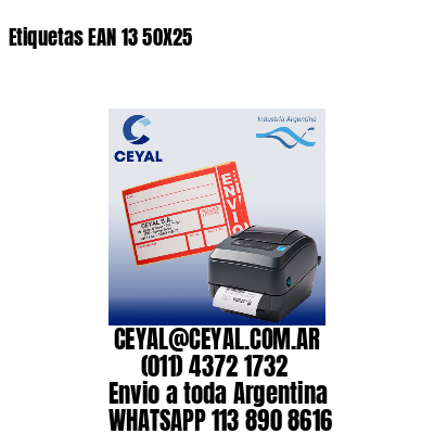 Etiquetas EAN 13 50X25