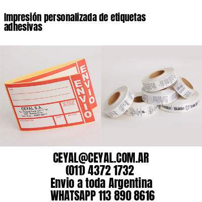 Impresión personalizada de etiquetas adhesivas